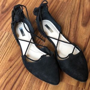 Jennifer Lopez Tessa Ballet Tie Up Flats Size 9